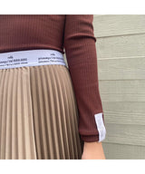 <Archive Sale>Strap Jersey Top With Sleeves-rokh-Forget-me-nots Online Store