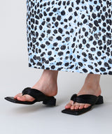 <Archive Sale>Anais Raven Black Pathed Nappa Sandals-MIISTA-Forget-me-nots Online Store