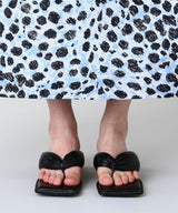 <Archive Sale>Anais Raven Black Pathed Nappa Sandals-MIISTA-Forget-me-nots Online Store