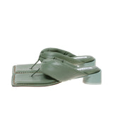 <Archive Sale>Anais Shamrock Green Pathed Nappa Sandals-MIISTA-Forget-me-nots Online Store