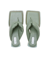 <Archive Sale>Anais Shamrock Green Pathed Nappa Sandals-MIISTA-Forget-me-nots Online Store