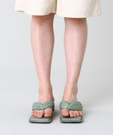<Archive Sale>Anais Shamrock Green Pathed Nappa Sandals-MIISTA-Forget-me-nots Online Store