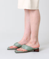 <Archive Sale>Anais Shamrock Green Pathed Nappa Sandals-MIISTA-Forget-me-nots Online Store