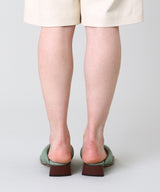<Archive Sale>Anais Shamrock Green Pathed Nappa Sandals-MIISTA-Forget-me-nots Online Store