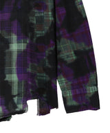 Flannel Shirt->7 Cuts Shirt/Uneven Dye-NEEDLES-Forget-me-nots Online Store