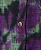 Flannel Shirt->7 Cuts Shirt/Uneven Dye-NEEDLES-Forget-me-nots Online Store