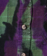 Flannel Shirt->7 Cuts Shirt/Uneven Dye-NEEDLES-Forget-me-nots Online Store