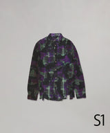Flannel Shirt->7 Cuts Shirt/Uneven Dye-NEEDLES-Forget-me-nots Online Store