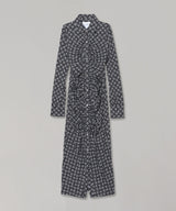 <Archive Sale>Gathered Jersey Dress-rokh-Forget-me-nots Online Store