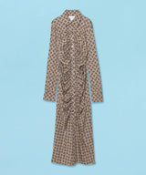 <Archive Sale>Gathered Jersey Dress-rokh-Forget-me-nots Online Store