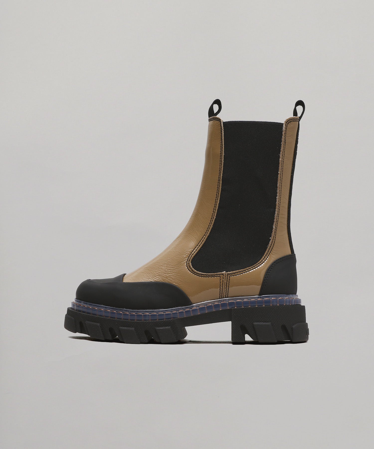 Cleated Mid Chelsea Boot Transparent Wel