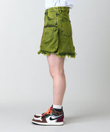 <Archive Sale>Acid Washed Cargo Skirt-Aries-Forget-me-nots Online Store