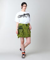 <Archive Sale>Acid Washed Cargo Skirt-Aries-Forget-me-nots Online Store
