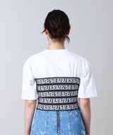 <Archive Sale>Meandros Logo Elastic Top-Aries-Forget-me-nots Online Store