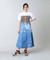 <Archive Sale>Meandros Logo Elastic Top-Aries-Forget-me-nots Online Store