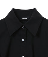 <Archive Sale>Black Shirring Shoulder Corset Detail Bl-WE11DONE-Forget-me-nots Online Store