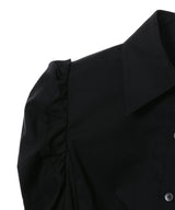 <Archive Sale>Black Shirring Shoulder Corset Detail Bl-WE11DONE-Forget-me-nots Online Store