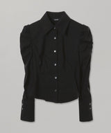 <Archive Sale>Black Shirring Shoulder Corset Detail Bl-WE11DONE-Forget-me-nots Online Store