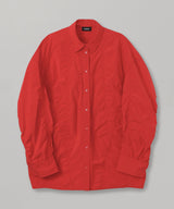 <Archive Sale>Red Over Size Lace Shirring Shirt-WE11DONE-Forget-me-nots Online Store