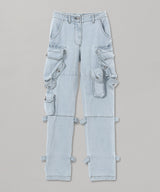 <Archive Sale>Blue Womens Washed Cargo-WE11DONE-Forget-me-nots Online Store
