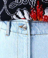 <Archive Sale>Blue Womens Washed Cargo-WE11DONE-Forget-me-nots Online Store