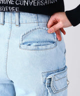 <Archive Sale>Blue Womens Washed Cargo-WE11DONE-Forget-me-nots Online Store