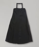 <Archive Sale>Black Wool Silk Slit Detail Long Dress-WE11DONE-Forget-me-nots Online Store