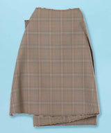 <Archive Sale>Beige Check Wrap Skirt-WE11DONE-Forget-me-nots Online Store