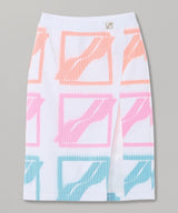 <Archive Sale>Multi Logo White Slit Jersey Skirt-WE11DONE-Forget-me-nots Online Store