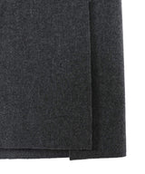 <Archive Sale>Grey Wool H-Line Slit Detail Midi Skirt-WE11DONE-Forget-me-nots Online Store