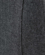 <Archive Sale>Grey Wool H-Line Slit Detail Midi Skirt-WE11DONE-Forget-me-nots Online Store