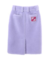 <Archive Sale>Purple Fleece Midi Skirt-WE11DONE-Forget-me-nots Online Store