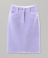 <Archive Sale>Purple Fleece Midi Skirt-WE11DONE-Forget-me-nots Online Store
