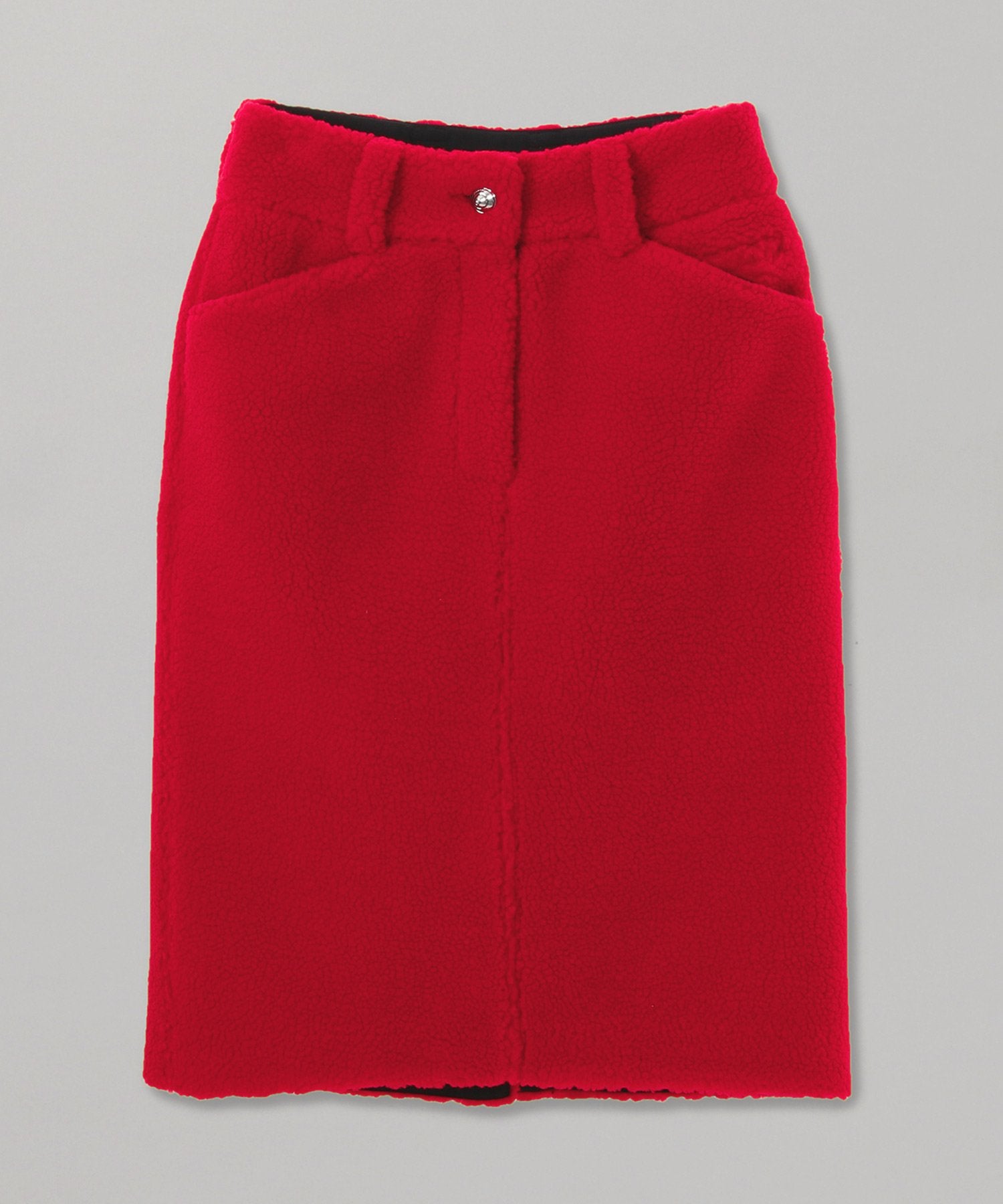 ウェルダン(WE11DONE)｜Red Fleece Midi Skirt｜Forget-me-nots Online  