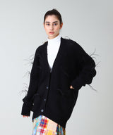 <Archive Sale>Oversized Cardigan With Feathers Pulls-MARQUES ALMEIDA-Forget-me-nots Online Store
