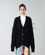 <Archive Sale>Oversized Cardigan With Feathers Pulls-MARQUES ALMEIDA-Forget-me-nots Online Store