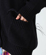 <Archive Sale>Oversized Cardigan With Feathers Pulls-MARQUES ALMEIDA-Forget-me-nots Online Store