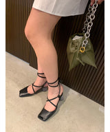 <Archive Sale>-fmn Exclusive- Open Toe Strap Sandals-Reike Nen-Forget-me-nots Online Store