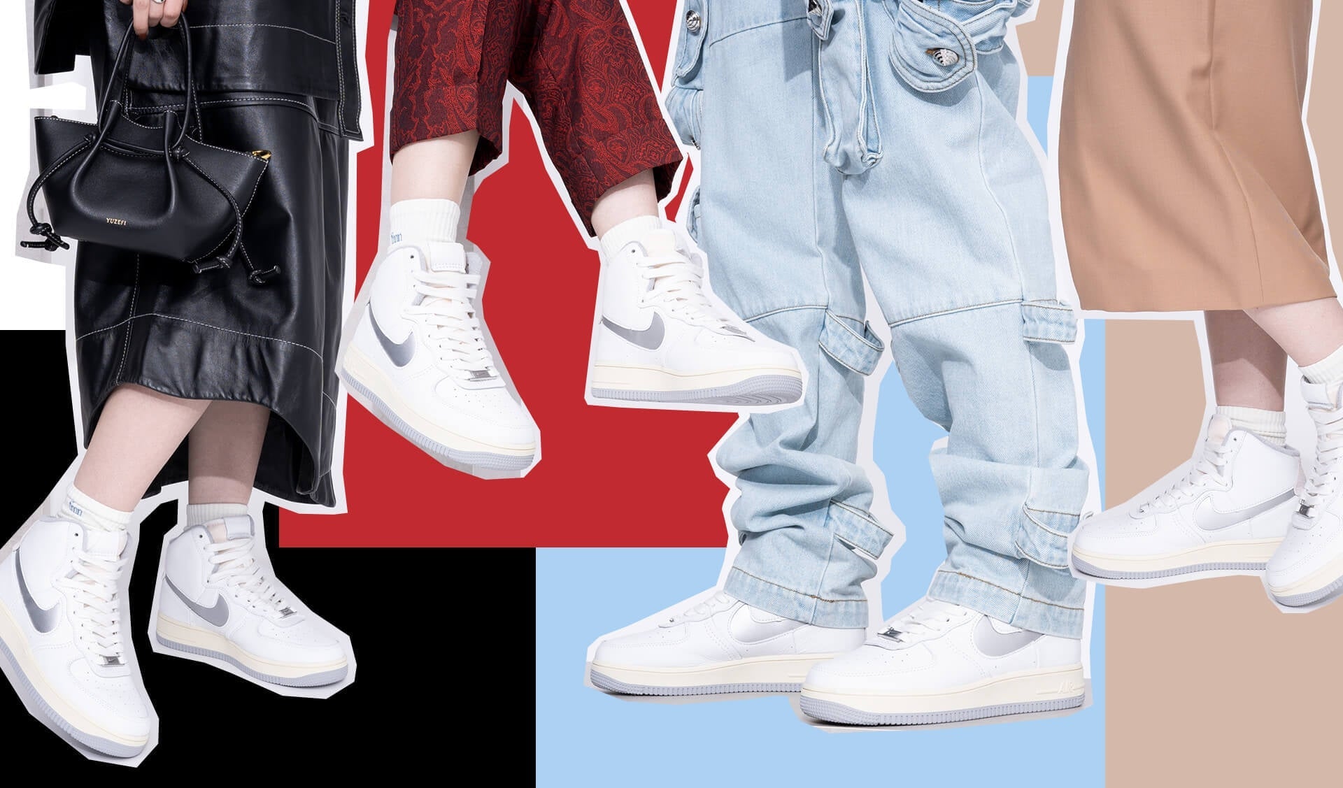 Tone-on-Tone Outfit with NIKE Wmns Af1 Sculpt-Forget-me-nots Online Store