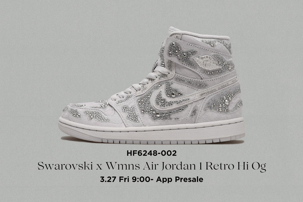 3/27(金)アプリ先行発売のお知らせSwarovski x Wmns Air Jordan 1