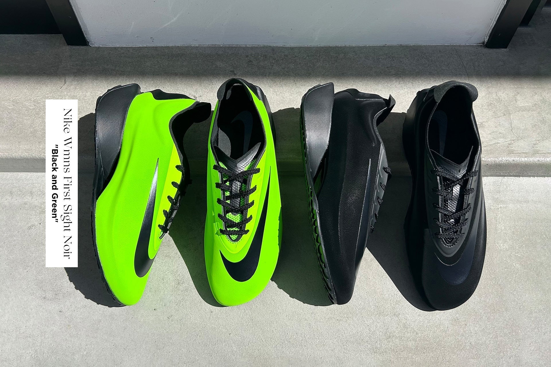 Nike Wmns First Sight Noir<br>Black and Green