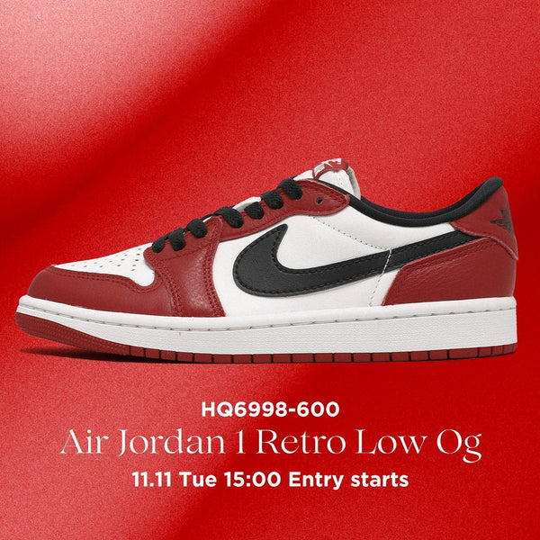 抽選販売のお知らせAir Jordan 1 Retro Low Og｜スニーカー