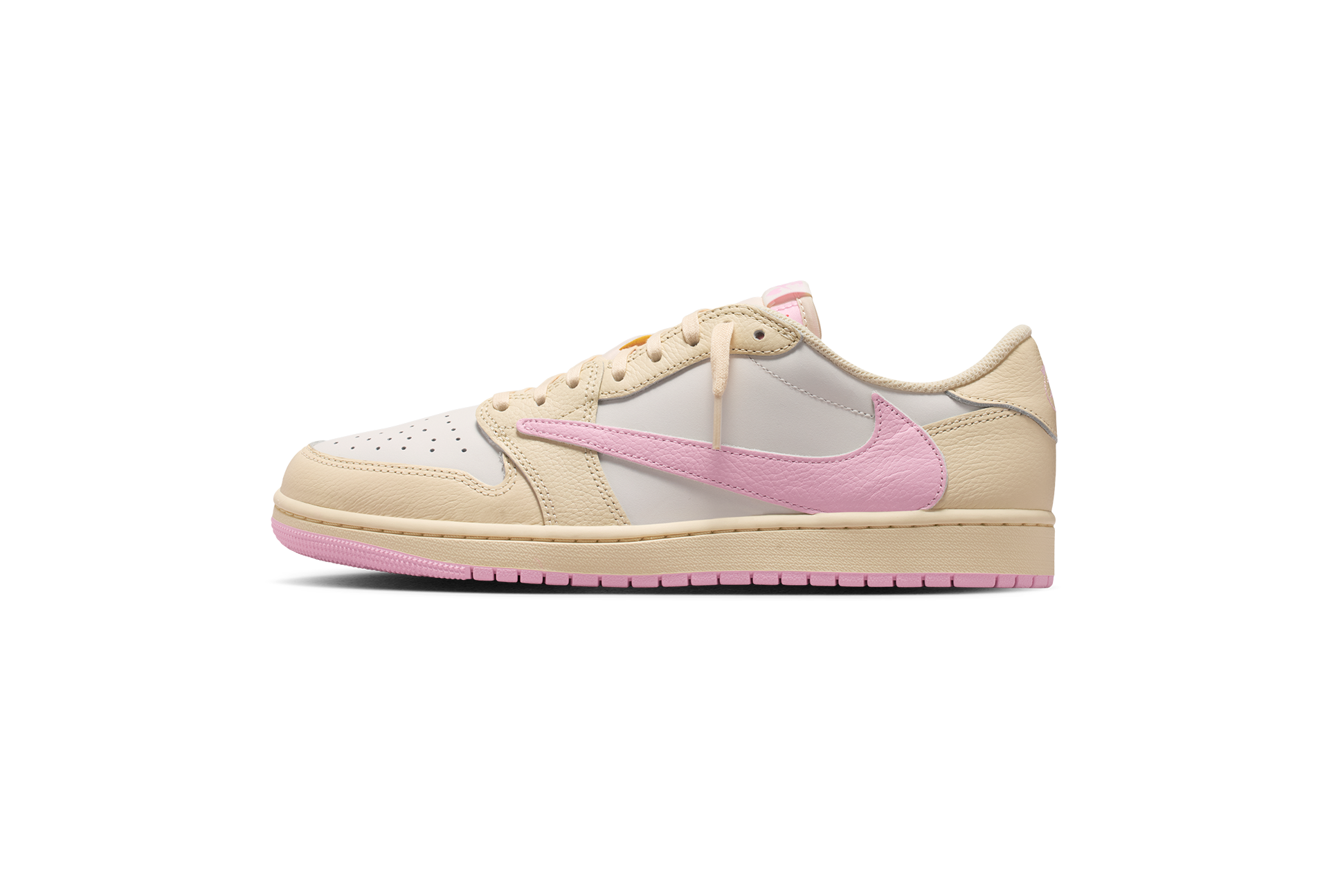 5/29(金)抽選販売のお知らせ<br>Air Jordan 1 Low x Travis Scott Muslin and Shy Pink