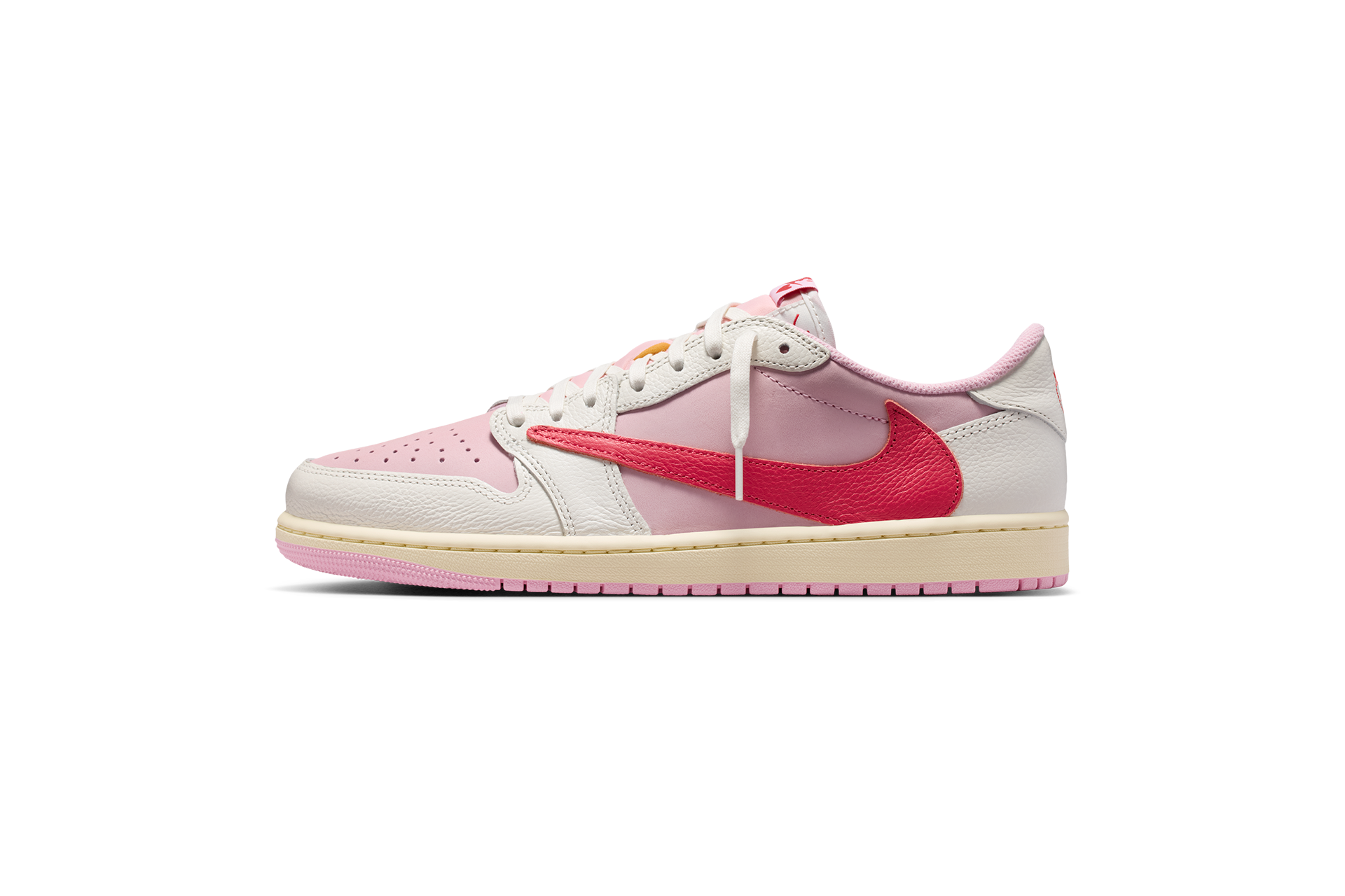 5/29(金)抽選販売のお知らせ<br>Air Jordan 1 Low x Travis Scott Shy Pink and Tropical Pink
