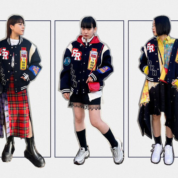 Mix and Match#25 rokh｜Multi Patch Baseball Jacket