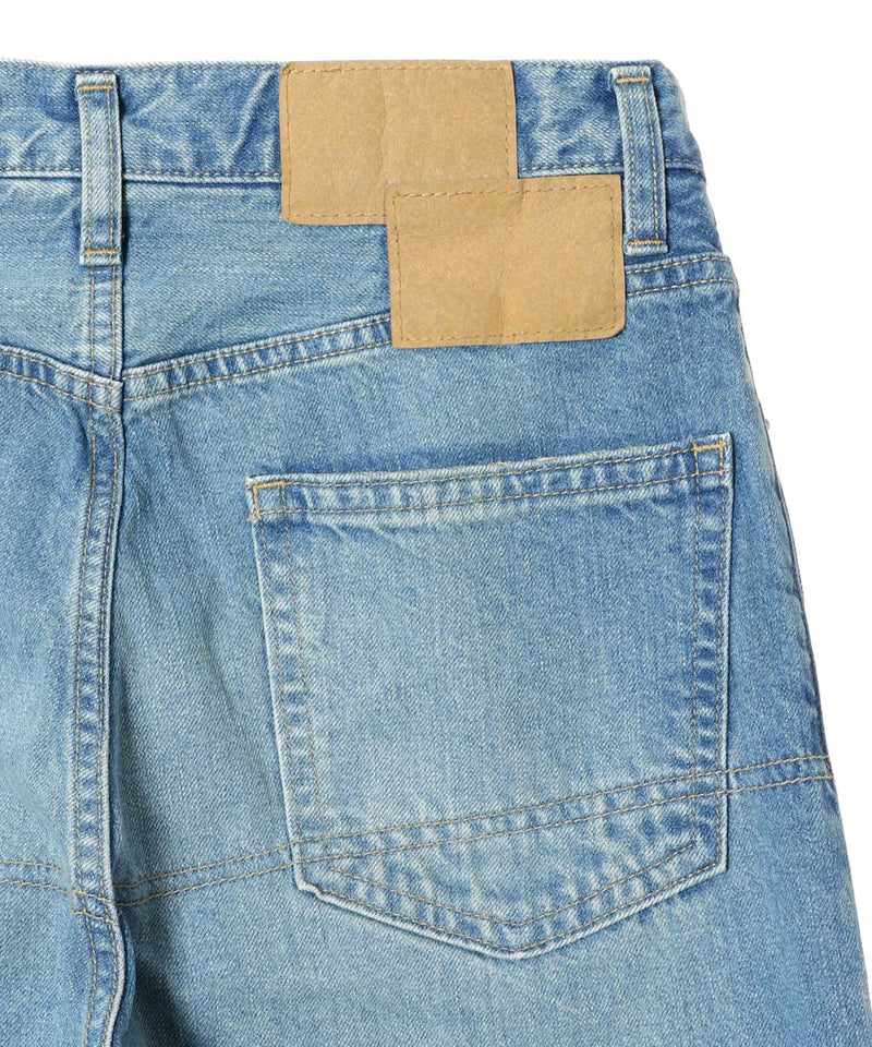 Nano Mist Denim-Loose Straight-PERVERZE-Forget-me-nots Online Store