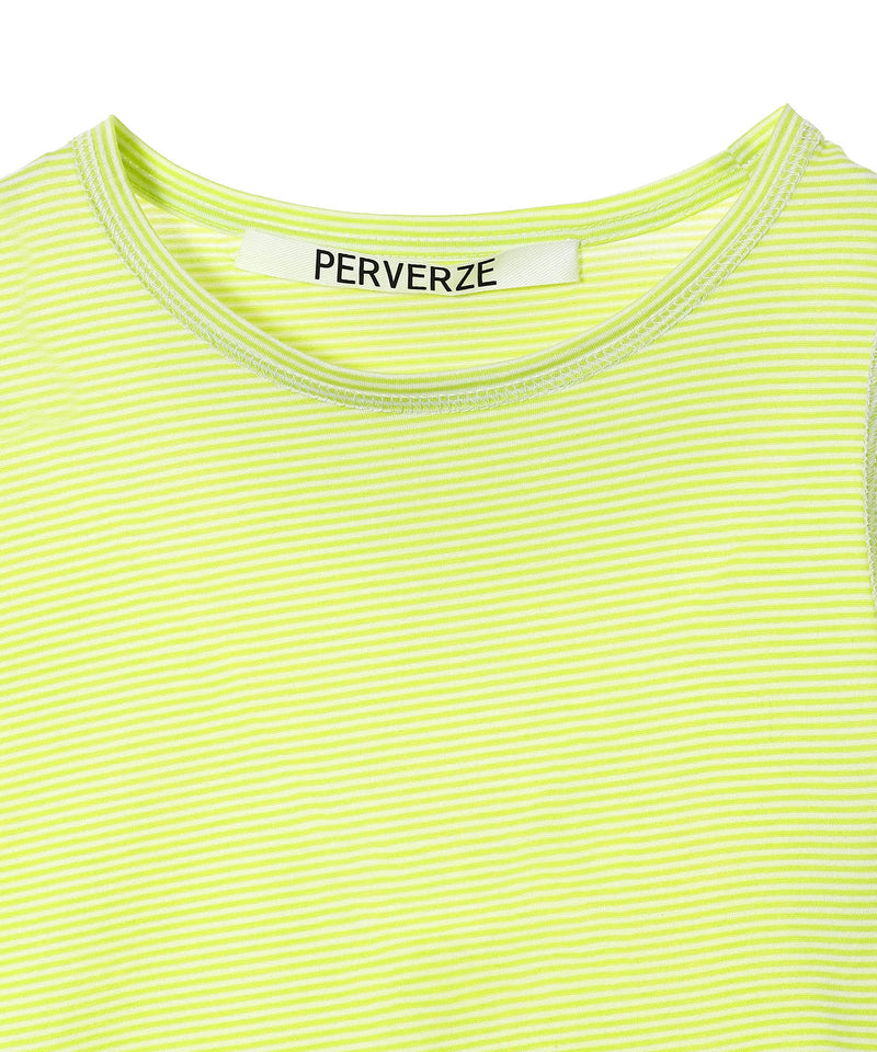 Slip Neck Tee-PERVERZE-Forget-me-nots Online Store