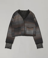 Square Double Cardigan-PERVERZE-Forget-me-nots Online Store