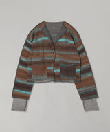 Square Double Cardigan-PERVERZE-Forget-me-nots Online Store