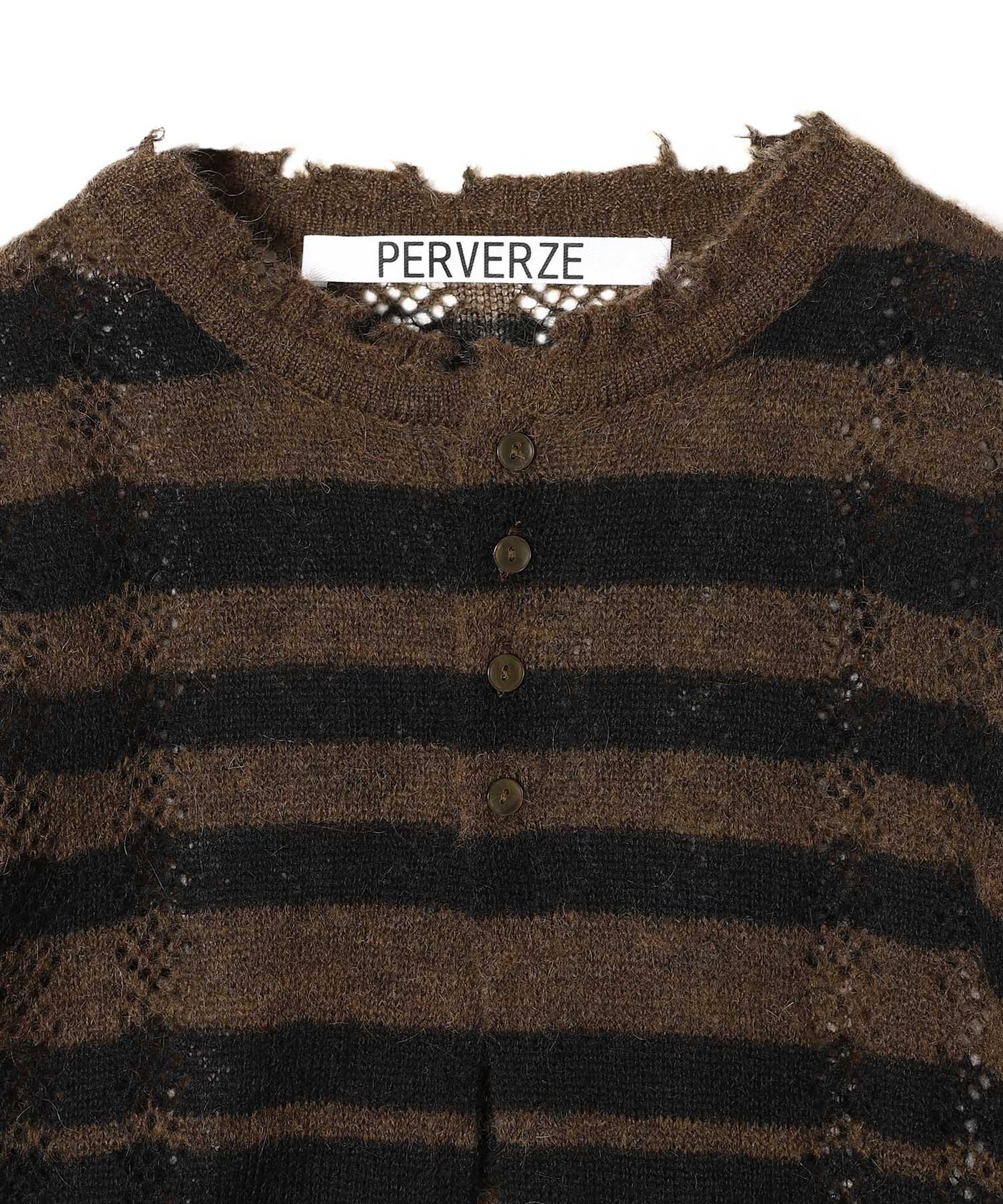 パーバーズ　perversカーディガン パーバーズ(PERVERZE)｜Square Double Cardigan ｜Forget-me